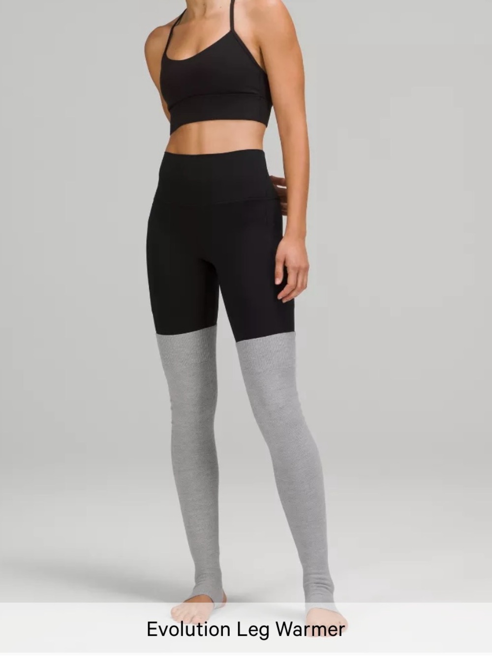 Evolution Leg Warmers Lululemon NWT - Light Gray